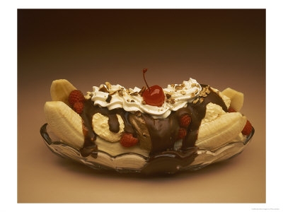 Banana split - un desert sanatos la dieta